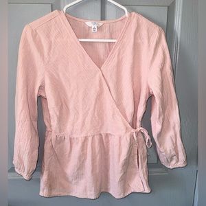 Time and Tru Wrap Shirt Size Small